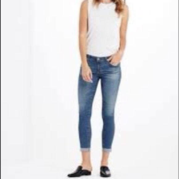 AG THE STILT ROLL-UP Cigarette Jeans size 27 - Picture 2 of 11